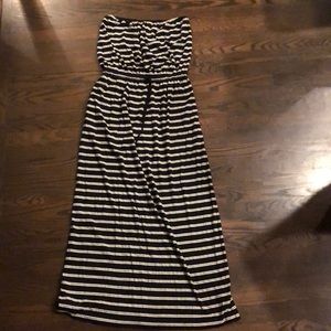 Jcrew strapless maxi dress